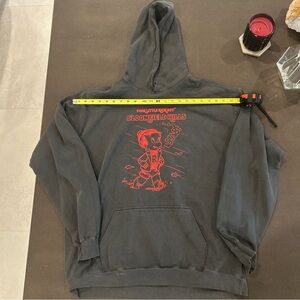 Bloomfield Hills POOR LITTLE RICH BOY Hoodie Gray Sweatshirt XL